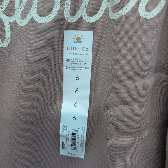 Little Co. Wildflower Pink Sweatshirt Size 6 Cozy Pink Pink - Picture 4 of 8